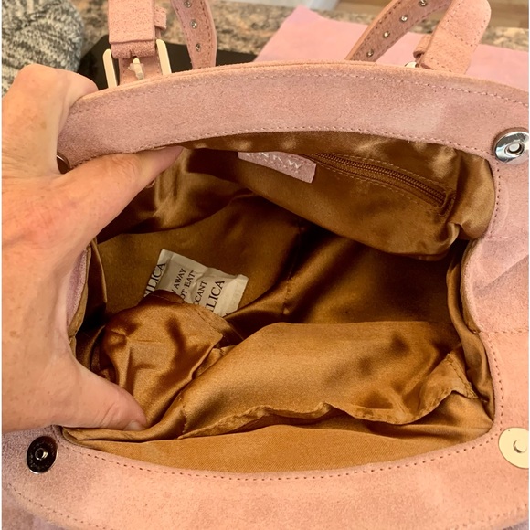 Genuine Suede and Crystal Purse Vintage - Picture 5 of 7